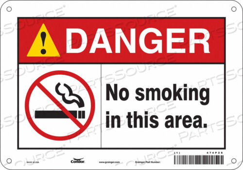 OEM#: 474P28SAFETY SIGN 10 W 7 H 0.004 THICKNESS by Condor