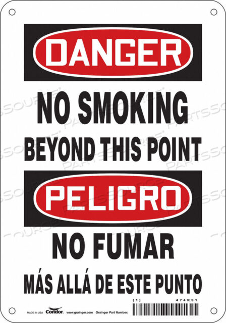 OEM#: 474R51SAFETY SIGN 7 W 10 H 0.032 THICKNESS by Condor
