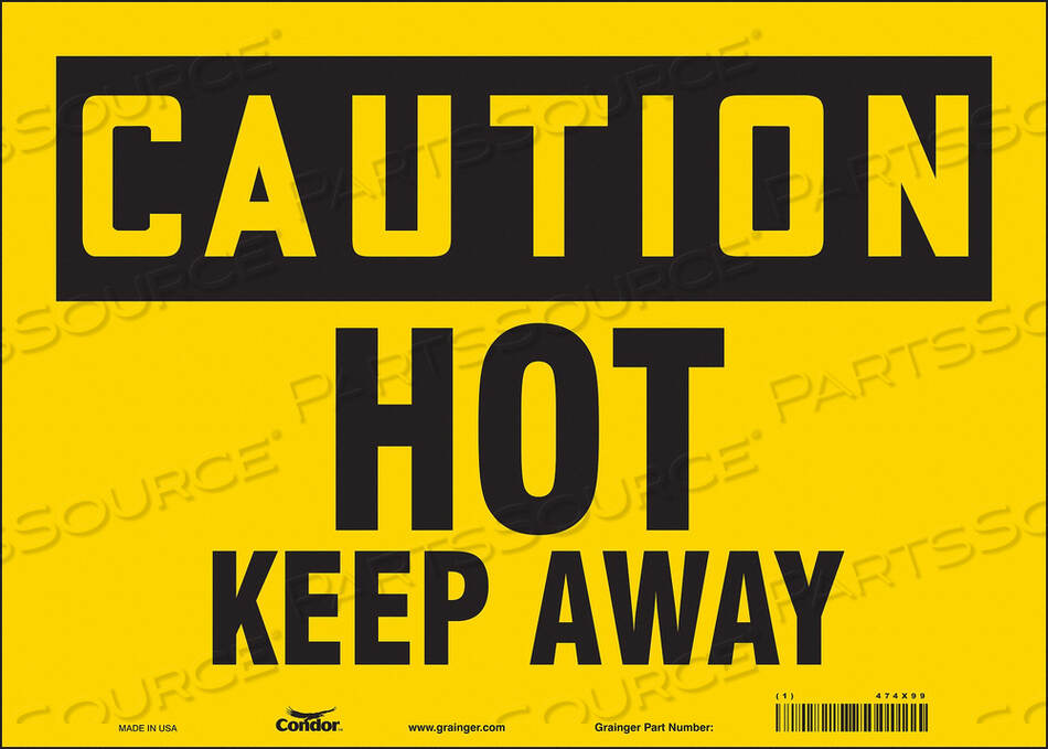 OEM#: 474X99DANGER SIGN 14 W X 10 H 0.004 THICK by Condor