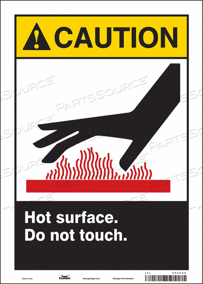 OEM#: 474Y34ЗНАК ОПАСНОСТИ 10 Ш X 14 В 0,004 ТОЛЩИНА от Condor