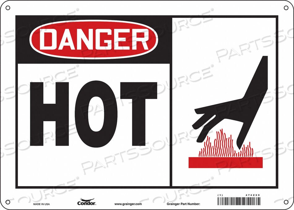 OEM#: 474Z09ЗНАК ОПАСНОСТИ 14 Ш X 10 В 0,055 ТОЛЩИНА от Condor