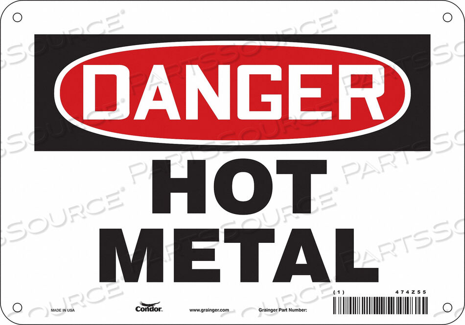 OEM#: 474Z55ЗНАК ОПАСНОСТИ 10 Ш X 7 В 0,055 ТОЛЩИНА от Condor