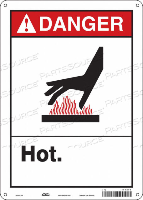 OEM#: 474Z86ЗНАК ОПАСНОСТИ 10 Ш X 14 В 0,032 ТОЛЩИНА от Condor