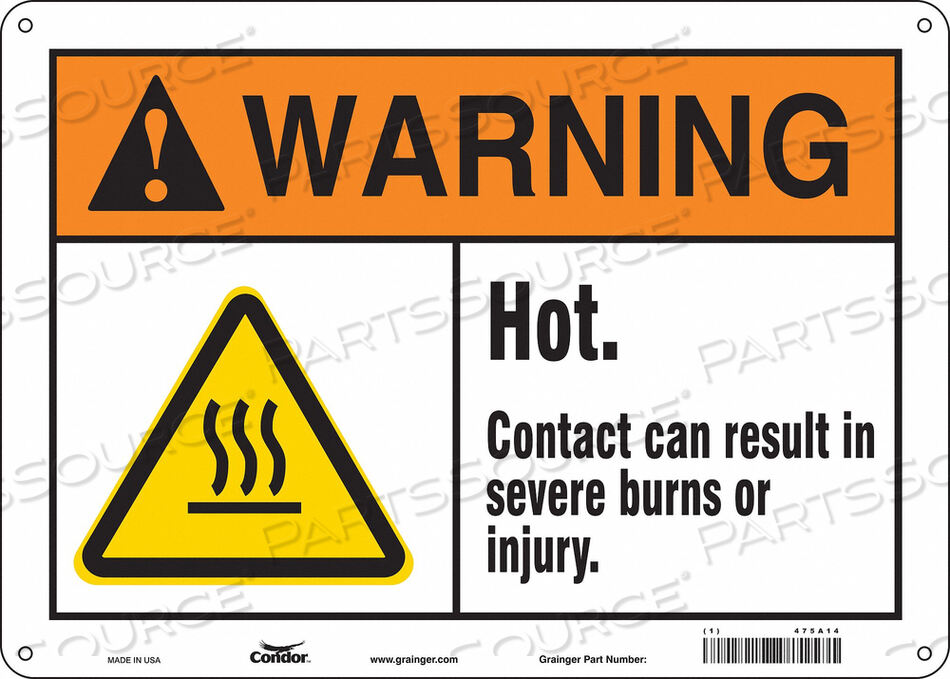 OEM#: 475A14ЗНАК ОПАСНОСТИ 14 Ш X 10 В 0,032 ТОЛЩИНА от Condor