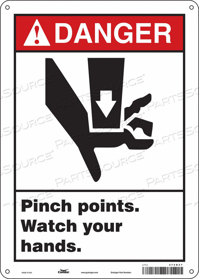 OEM#: 475D27ЗНАК БЕЗОПАСНОСТИ 10 Ш 14 В 0,032 ТОЛЩИНА от Condor