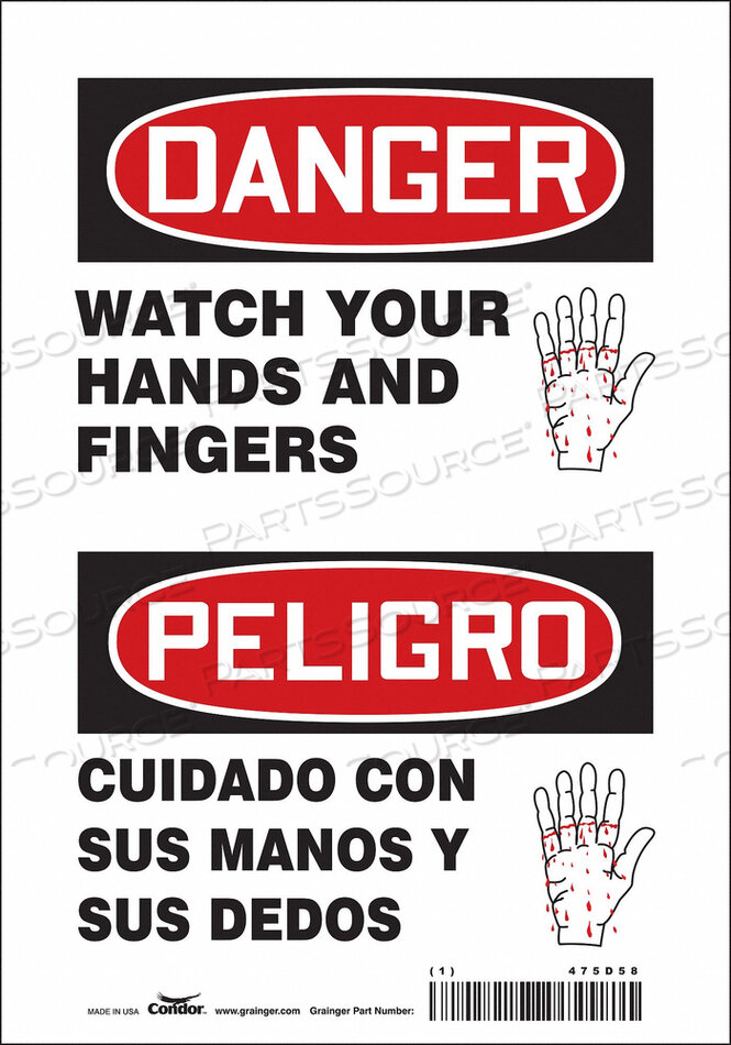 OEM#: 475D58ЗНАК БЕЗОПАСНОСТИ 7 Ш 10 В 0,004 ТОЛЩИНА от Condor