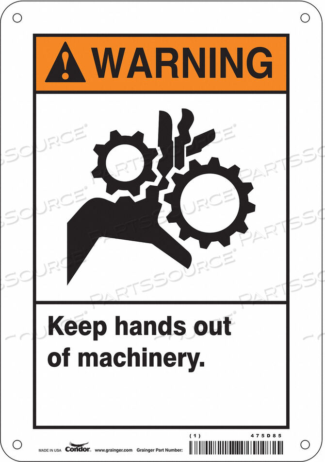 OEM#: 475D85ЗНАК БЕЗОПАСНОСТИ 7 Ш 10 В 0,032 ТОЛЩИНА от Condor