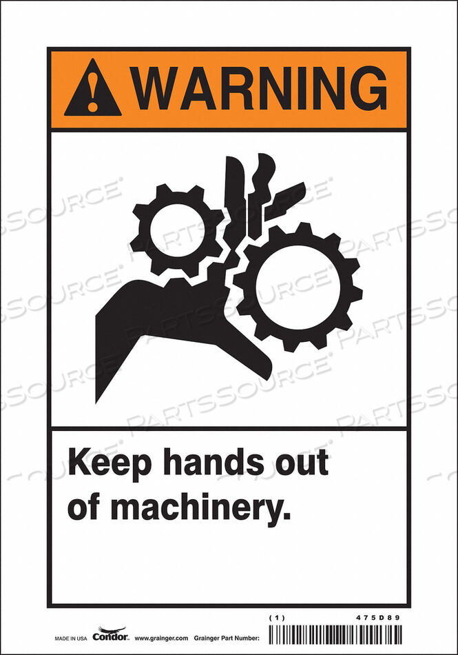OEM#: 475D89ЗНАК БЕЗОПАСНОСТИ 7 Ш 10 В 0,004 ТОЛЩИНА от Condor