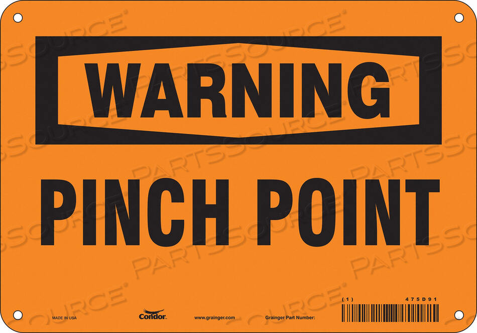 OEM#: 475D91ЗНАК БЕЗОПАСНОСТИ 10 Ш 7 В 0,032 ТОЛЩИНА от Condor