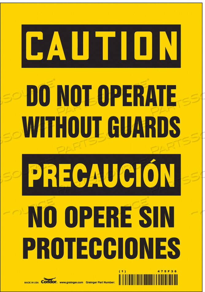 OEM#: 475F36ЗНАК БЕЗОПАСНОСТИ 7 ШX10 В 0,004 ТОЛЩИНА от Condor