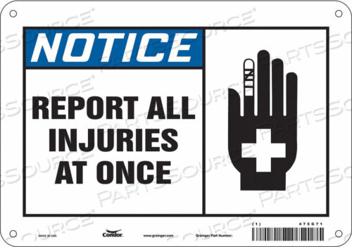 OEM#: 475G71ЗНАК БЕЗОПАСНОСТИ 10 Ш 7 В 0,032 ТОЛЩИНА от Condor