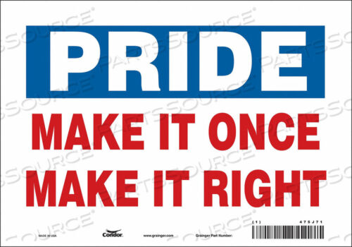 OEM#: 475J71ЗНАК БЕЗОПАСНОСТИ 10 Ш 7 В 0,004 ТОЛЩИНА от Condor