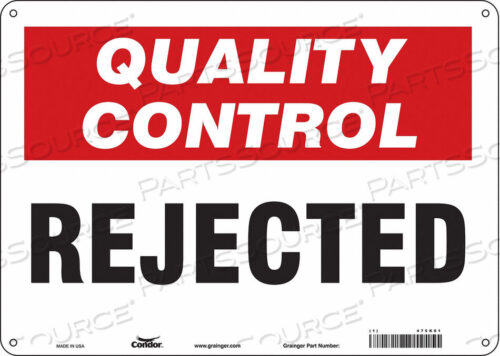 OEM#: 475K01SAFETY SIGN 14 W 10 H 0.055 THICKNESS by Condor