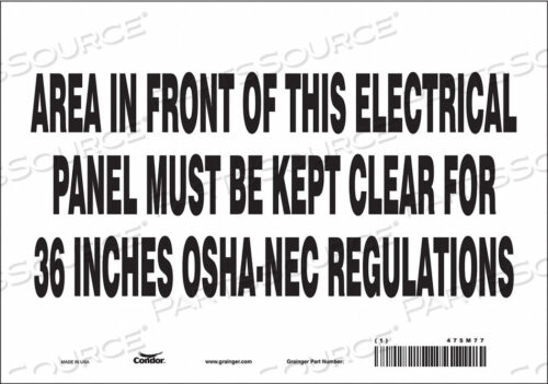 OEM#: 475M77ЗНАК БЕЗОПАСНОСТИ 10 Ш 7 В 0,004 ТОЛЩИНА от Condor