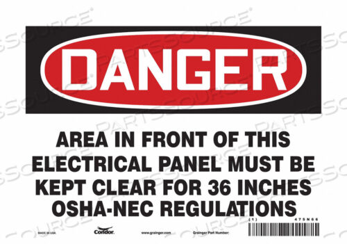 OEM#: 475N66J6911 ЗНАК БЕЗОПАСНОСТИ 10 Ш 7 В 0,032 ТОЛЩИНА от Condor