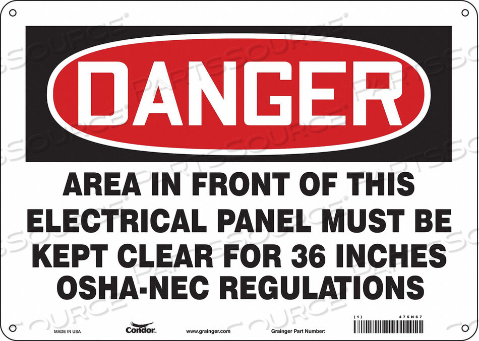 OEM#: 475N67ЗНАК БЕЗОПАСНОСТИ 14 Ш 10 В 0,032 ТОЛЩИНА от Condor