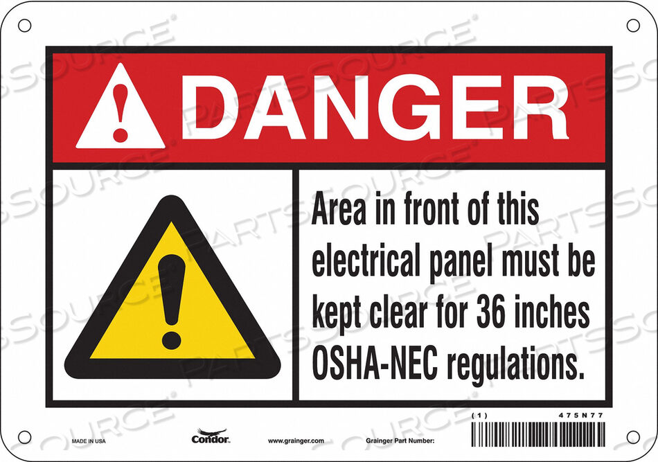 OEM#: 475N77ЗНАК БЕЗОПАСНОСТИ 10 Ш 7 В 0,055 ТОЛЩИНА от Condor