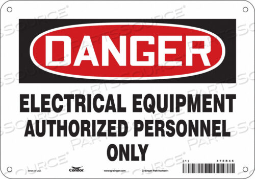 OEM#: 475R45SAFETY SIGN 10 W 7 H 0.055 THICKNESS by Condor