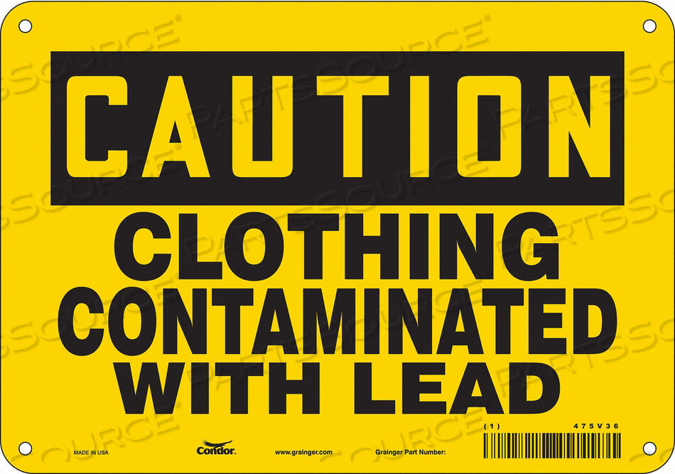 OEM#: 475V36ЗНАК БЕЗОПАСНОСТИ 10 ШX7 В 0,055 ТОЛЩИНА от Condor