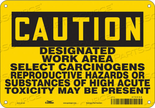 OEM#: 475V46ЗНАК БЕЗОПАСНОСТИ 10 ШX7 В 0,032 ТОЛЩИНА от Condor