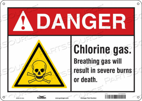 OEM#: 475Z96CHEMICAL SIGN 14 W 10 H 0.032 THICK by Condor