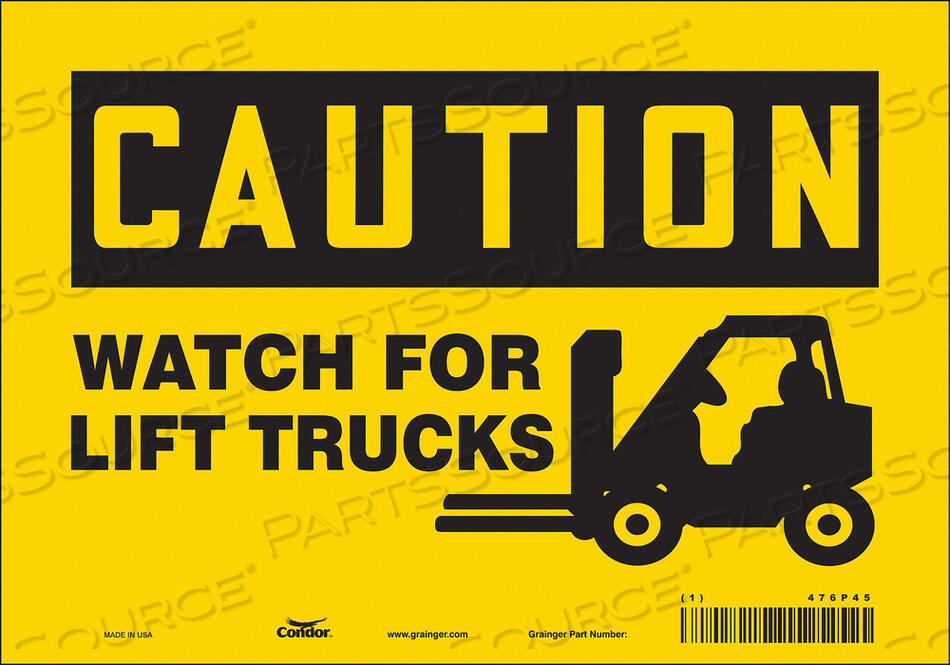 OEM#: 476P45J6972 ЗНАК БЕЗОПАСНОСТИ 10 Ш 7 В 0,004 ТОЛЩИНА от Condor