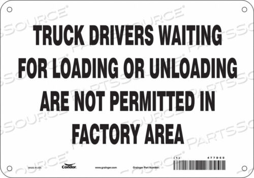 OEM#: 477D60ЗНАК БЕЗОПАСНОСТИ 10 ШX7 В 0,032 ТОЛЩИНА от Condor