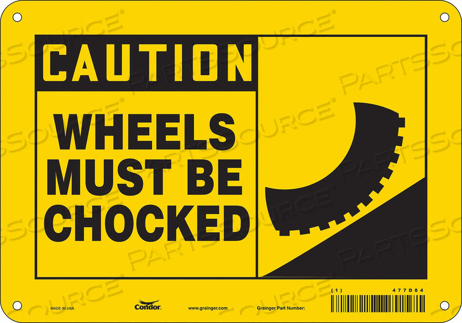 OEM#: 477D84ЗНАК БЕЗОПАСНОСТИ 10 ШX7 В 0,004 ТОЛЩИНА от Condor