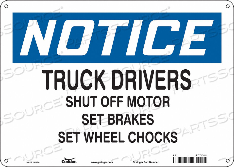 OEM#: 477F43ЗНАК БЕЗОПАСНОСТИ 14 ШX10 В 0,004 ТОЛЩИНА от Condor