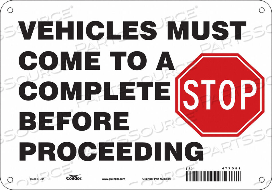 OEM#: 477G81ЗНАК БЕЗОПАСНОСТИ 10 ШX7 В 0,055 ТОЛЩИНА от Condor