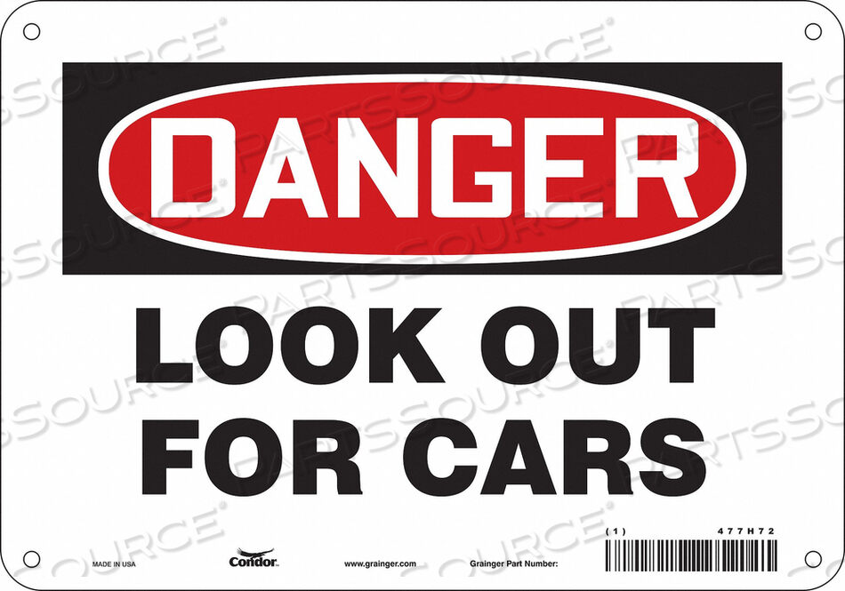 OEM#: 477H72ЗНАК БЕЗОПАСНОСТИ 10 ШX7 В 0,032 ТОЛЩИНА от Condor