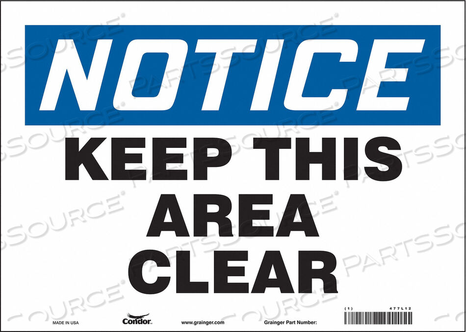 OEM#: 477L12ЗНАК БЕЗОПАСНОСТИ 14 Ш 10 В 0,004 ТОЛЩИНА от Condor