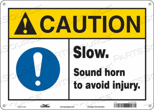 OEM#: 477U66TRAFFIC SIGN 14 W 10 H 0.055 THICKNESS by Condor