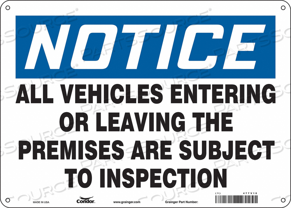 OEM#: 477V10ЗНАК ДОРОЖНЫЙ 14 Ш 10 В 0,032 ТОЛЩИНА от Condor