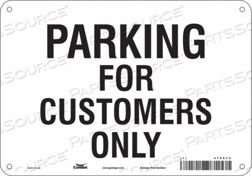 OEM#: 478C14ЗНАК БЕЗОПАСНОСТИ 10 ШX7 В 0,032 ТОЛЩИНА от Condor