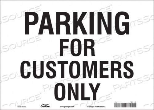 OEM#: 478C19SAFETY SIGN 14 WX10 H 0.004 THICKNESS by Condor