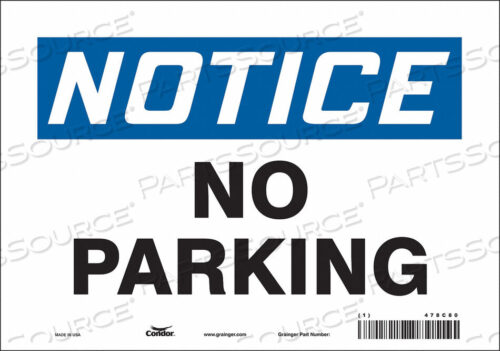 OEM#: 478C80J7000 SAFETY SIGN 10 WX7 H 0.004 THICKNESS by Condor