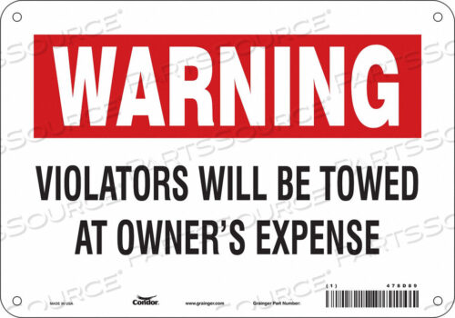 OEM#: 478D89ЗНАК БЕЗОПАСНОСТИ 10 ШX7 В 0,032 ТОЛЩИНА от Condor