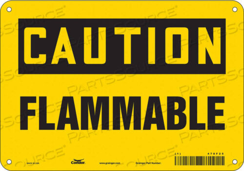 OEM#: 478F25DANGER SIGN 10 WX7 H 0.032 THICKNESS by Condor