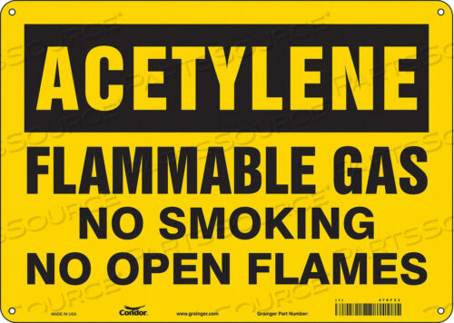 OEM#: 478F33DANGER SIGN 14 WX10 H 0.032 THICKNESS by Condor