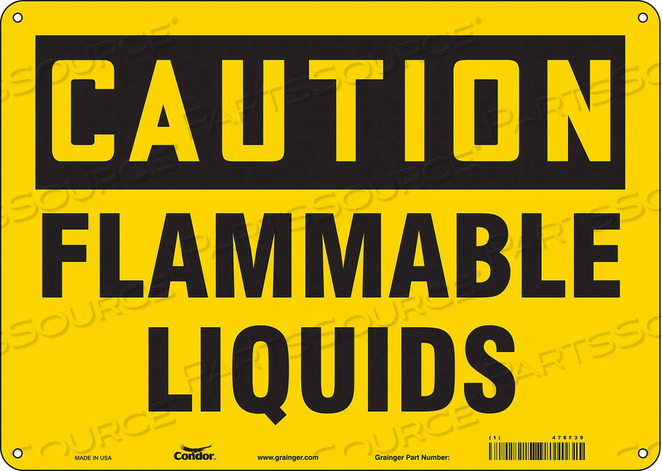 OEM#: 478F39DANGER SIGN 14 WX10 H 0.032 THICKNESS by Condor