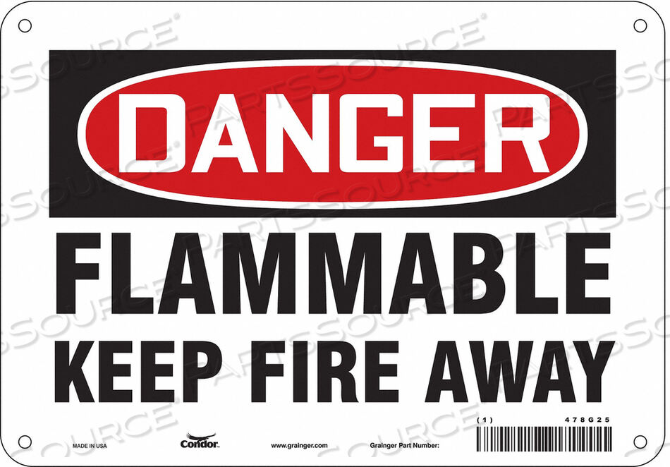 OEM#: 478G25ЗНАК ОПАСНОСТИ 10 ШX7 В 0,032 ТОЛЩИНА от Condor