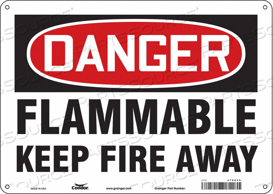 OEM#: 478G29ЗНАК ОПАСНОСТИ 14 ШX10 В 0,055 ТОЛЩИНА от Condor