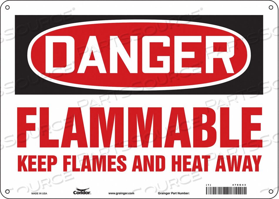 OEM#: 478G43ЗНАК ОПАСНОСТИ 14 ШX10 В 0,055 ТОЛЩИНА от Condor