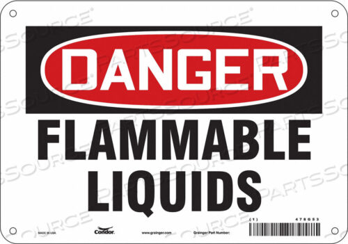 OEM#: 478G53ЗНАК ОПАСНОСТИ 10 ШX7 В 0,032 ТОЛЩИНА от Condor