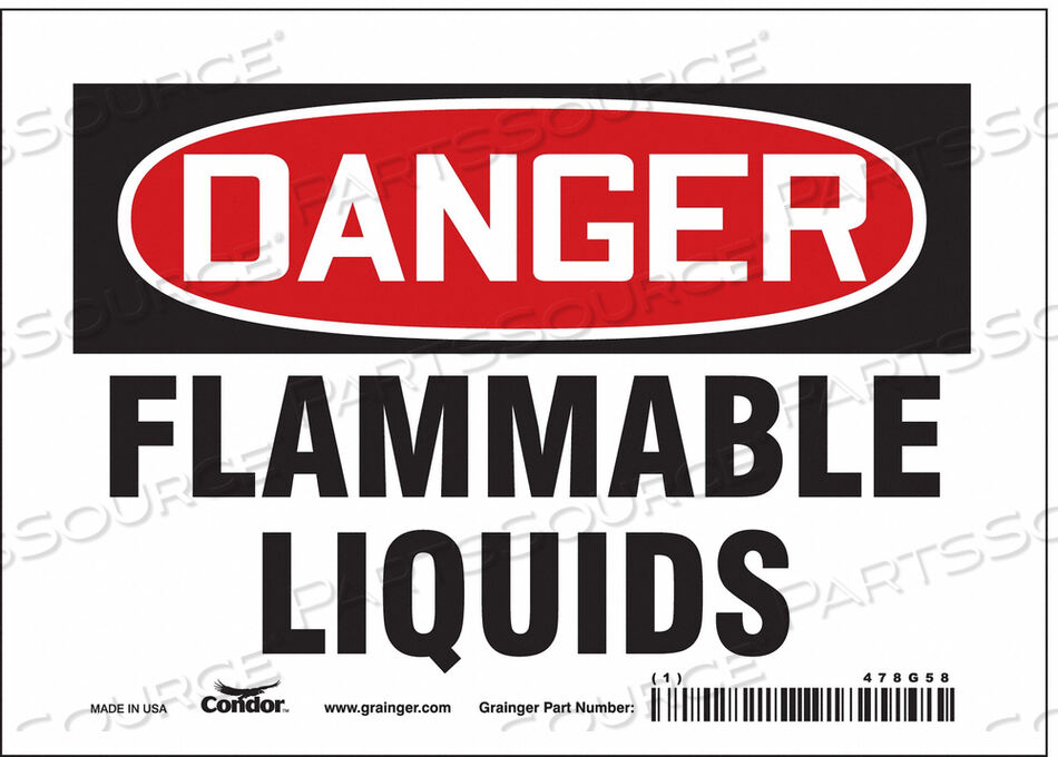 OEM#: 478G58ЗНАК ОПАСНОСТИ 7 ШX5 В 0,004 ТОЛЩИНА от Condor