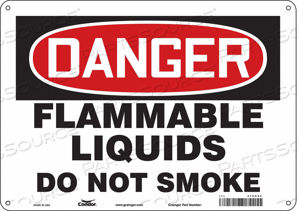 OEM#: 478G62ЗНАК ОПАСНОСТИ 14 ШX10 В 0,032 ТОЛЩИНА от Condor