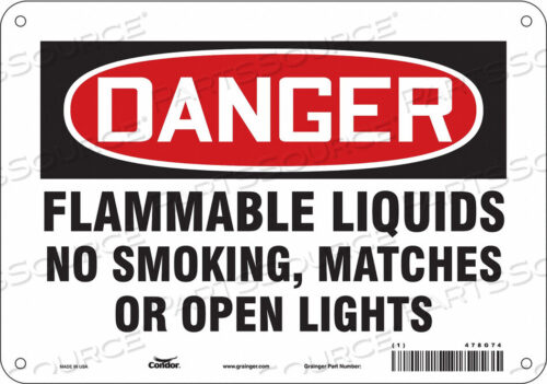 OEM#: 478G74ЗНАК ОПАСНОСТИ 10 ШX7 В 0,032 ТОЛЩИНА от Condor