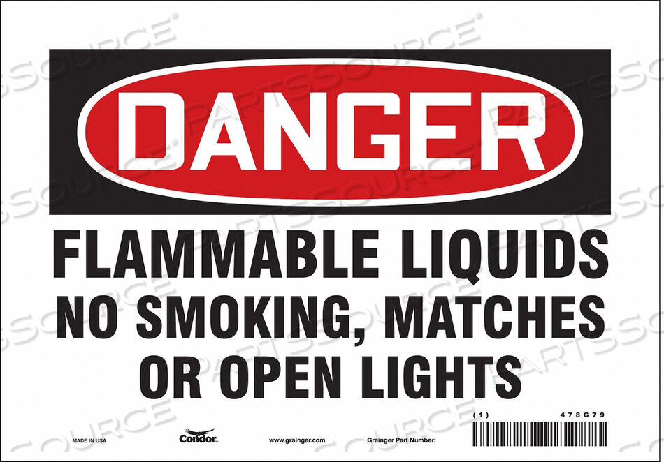 OEM#: 478G79ЗНАК ОПАСНОСТИ 10 ШX7 В 0,004 ТОЛЩИНА от Condor