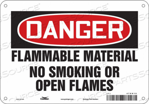 OEM#: 478H10ЗНАК ОПАСНОСТИ 10 ШX7 В 0,032 ТОЛЩИНА от Condor